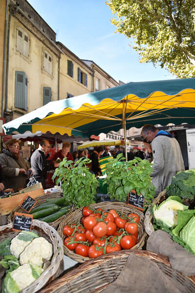 Ferielejligheder i Provence - Markeder Domaine de la cotedor Marked i St. Remy