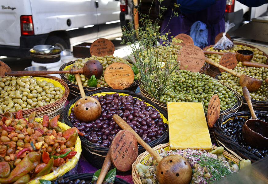 Ferielejligheder i Provence - Markeder Domaine de la cotedor Oliven